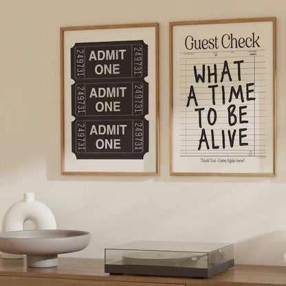 Modern Wall Art Set of 3 Black and White Trendy Wall Frames