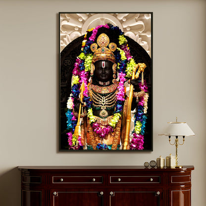 A Divine Encounter: A Ram Lalla Painting Print Canvas Framed Artwork That Captures the Heart