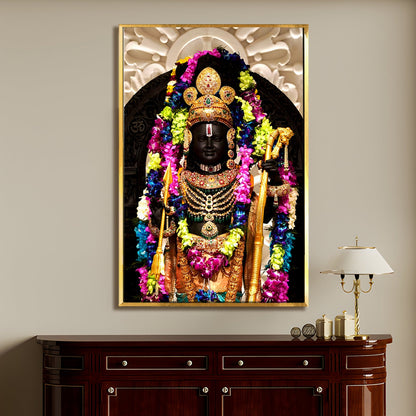 A Divine Encounter: A Ram Lalla Painting Print Canvas Framed Artwork That Captures the Heart