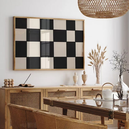 Mid Century Modern Black And White Wall Art Wall Frame