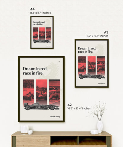 Ferrari F1 Racing Team Poster
