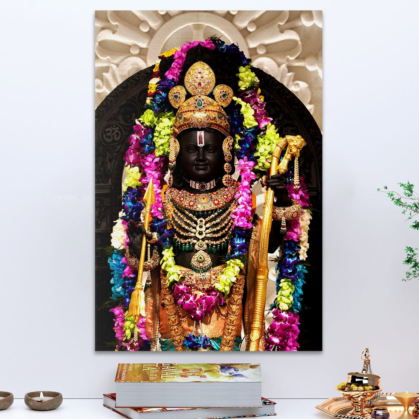 A Divine Encounter: A Ram Lalla Painting Print Canvas Framed Artwork That Captures the Heart