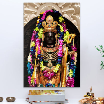 A Divine Encounter: A Ram Lalla Painting Print Canvas Framed Artwork That Captures the Heart