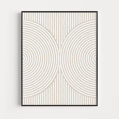 Modern Neutral Abstract wall Wall Art Set of 3 Wall Frames