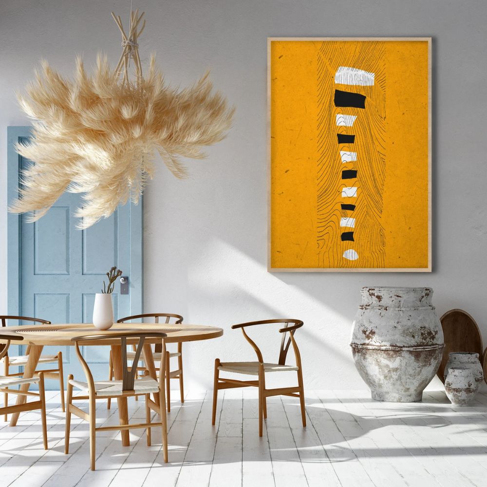 African Ethnic Wall Art Set of 3 Wall Frame