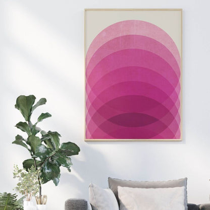 Pink Decor Hot Pink Bright Pink Wall Frame