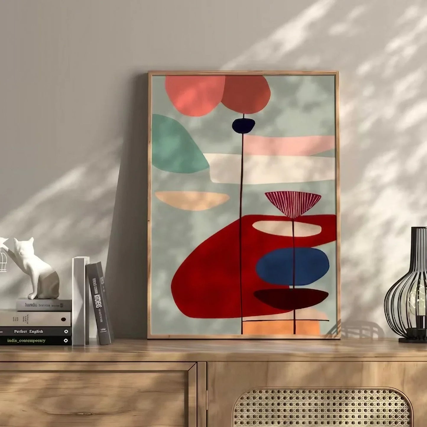 Blue Surreal Art Print Large Blue Wall Frame