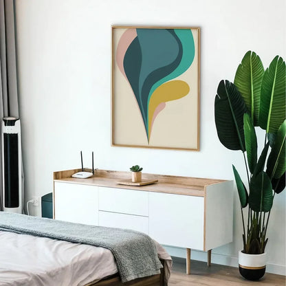 Groovy Decor 60s 70s Psychedelia Melting Graphic  Wall Frame