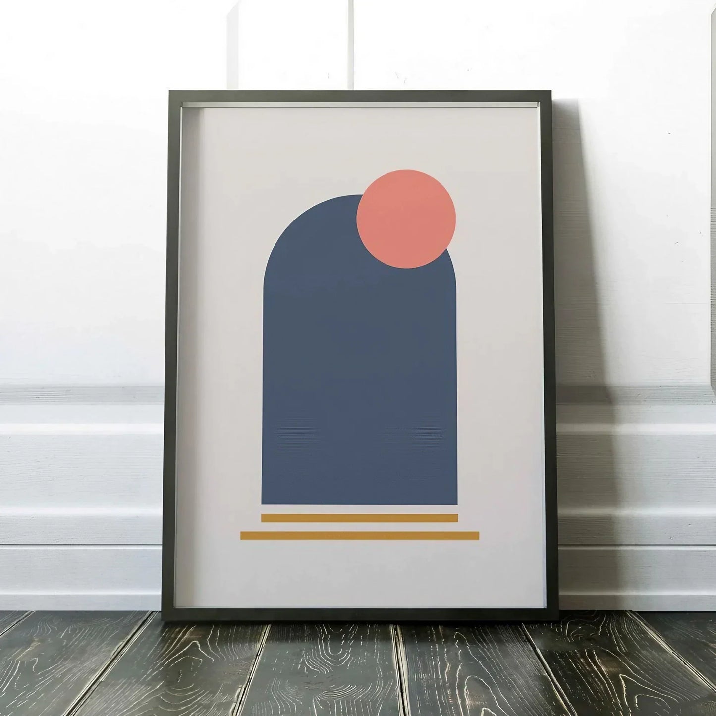 Set of 2 Mid Century Art Retro Wall Frame