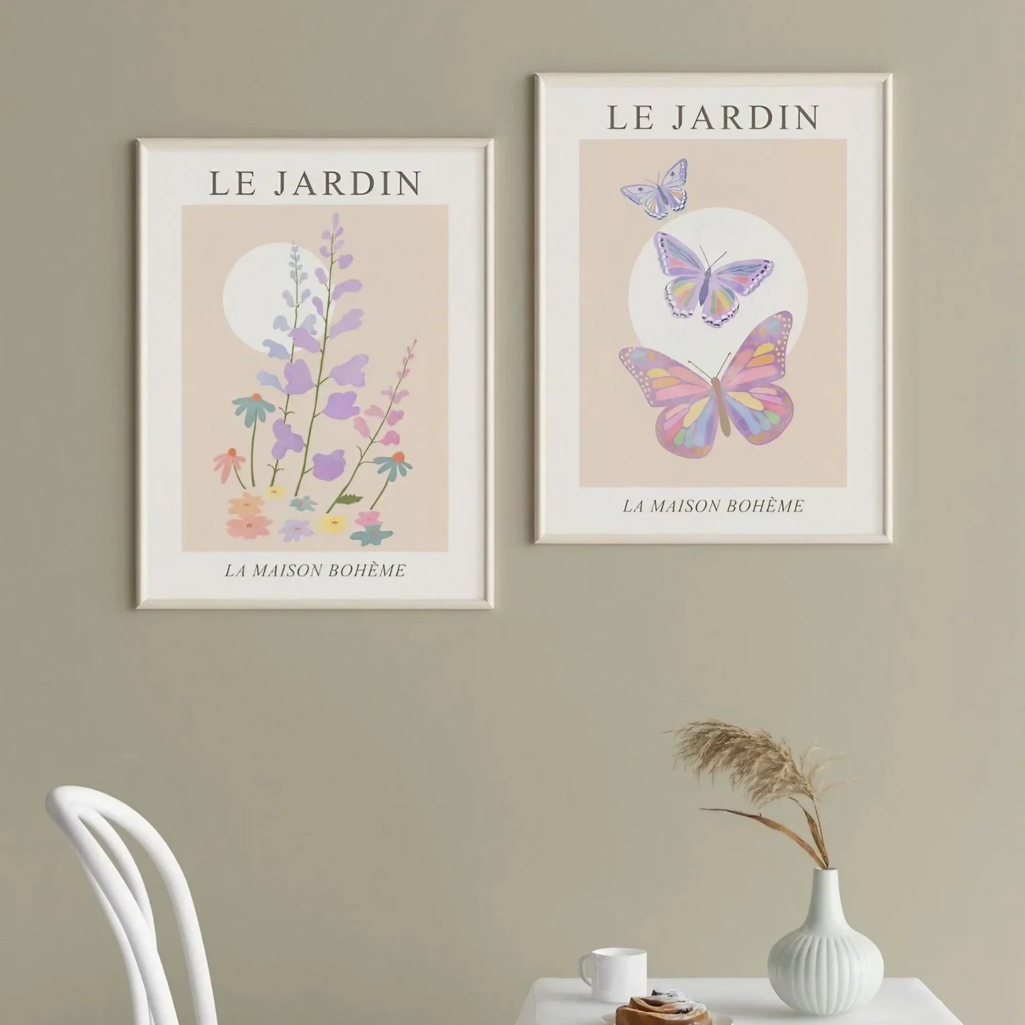 Floral Frame Wall Art Set of 2