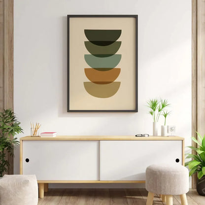 Earthy Tones Art Modern Wall Frame