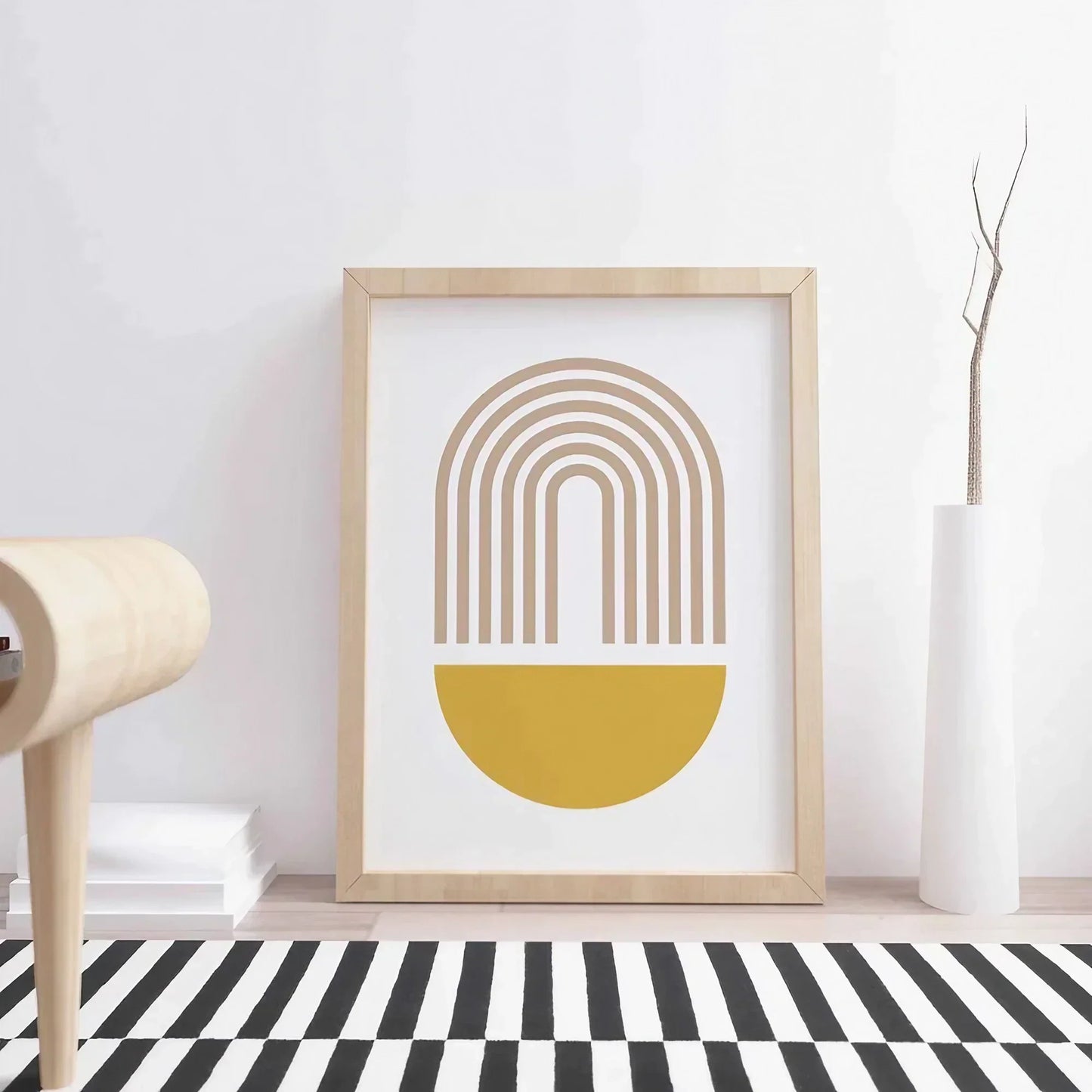 Colorful Bedroom Set of 2 Rainbow Print Teen Girls Bedroom Decor Wall Frame