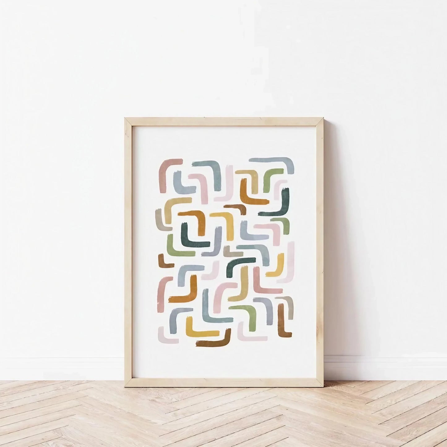 Abstract Colorful Artwork Large Wall Frame