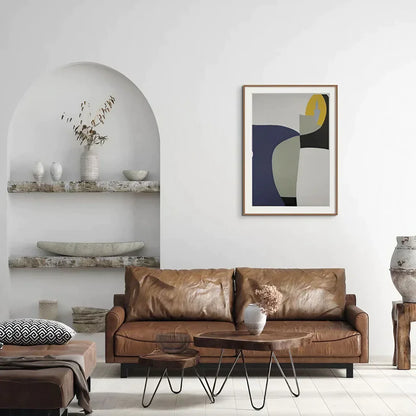 Colorful geometry minimalist abstract Wall Frame