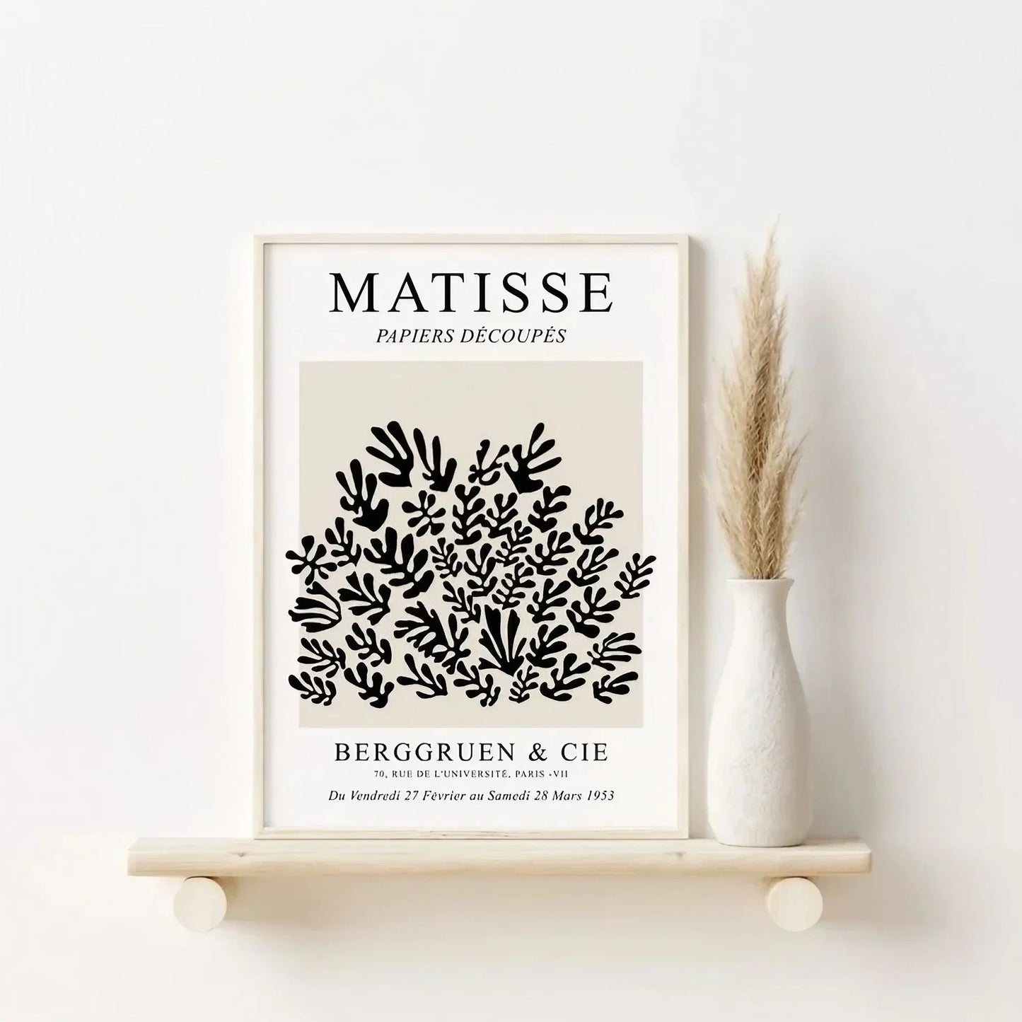 Black Beige Matisse Wall Art Frame