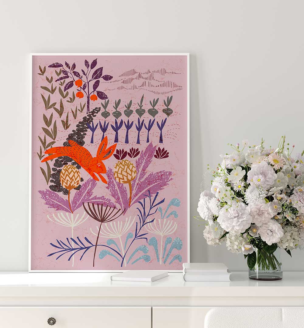 ARTICHOKE THIEF , FLORAL FLOWER PAINTINGS