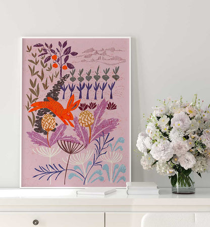 ARTICHOKE THIEF , FLORAL FLOWER PAINTINGS