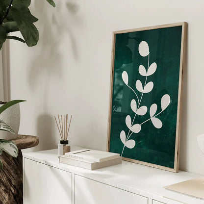 Dark Emerald Green Set of 3 Wall Art Wall Frames