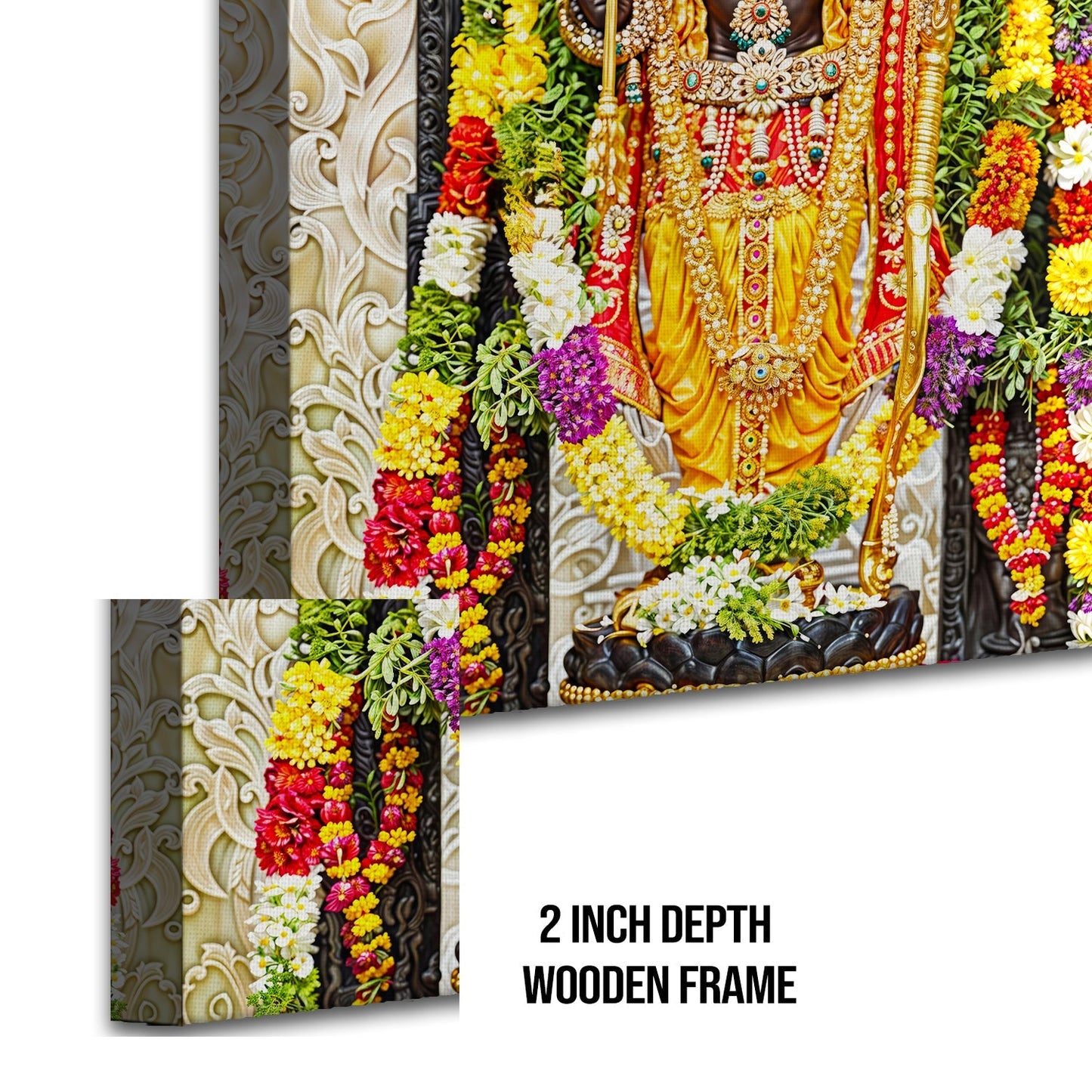 Where Prayers Take Form: A Ram Lalla Painting Print Canvas To Fulfill the Devotee's Soul