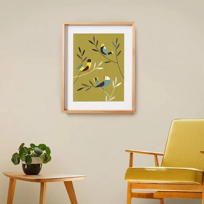 Mid Century Modern Wall Art Set of 2 Wall Frame