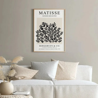 Black Beige Matisse Wall Art Frame