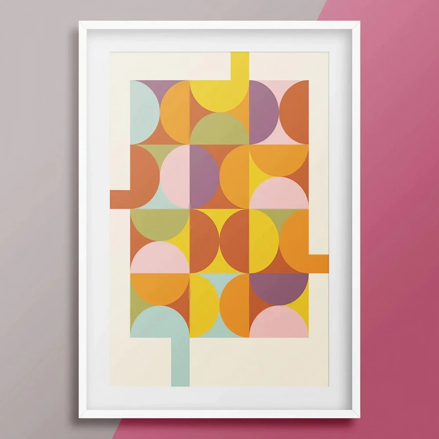 Mid Century Modern Wall Art Wall Frame