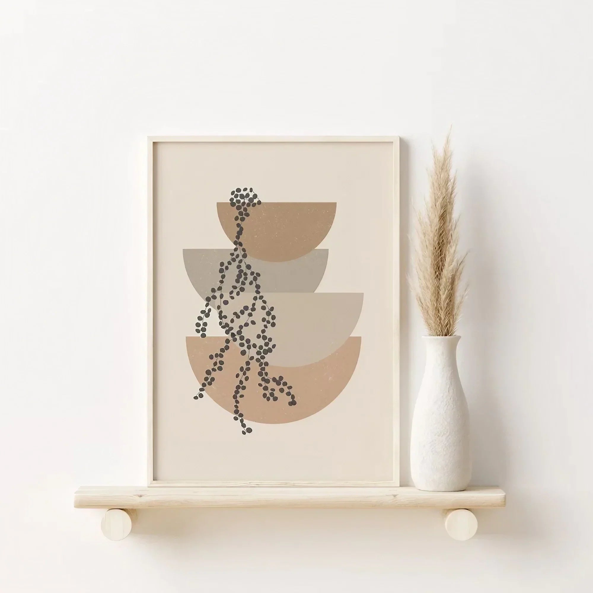 Boho Line Wall Art Set of 3 Wall Frames