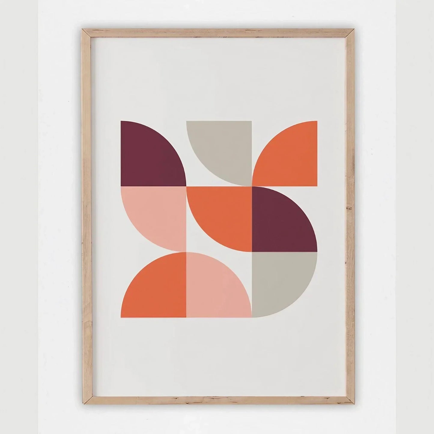 Mid Century Modern Wall Art Set of 3 Wall Frame