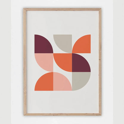 Mid Century Modern Wall Art Set of 3 Wall Frame