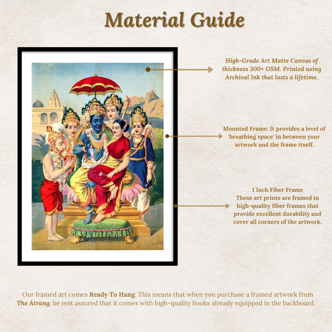 Ramapanchayan by Raja Ravi Varma Wall Art Painting Print for Home Decor