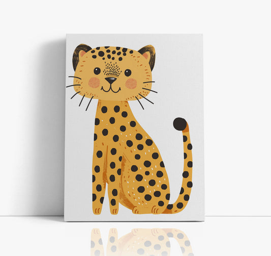 Baby Leopard Kids Wall Art Print