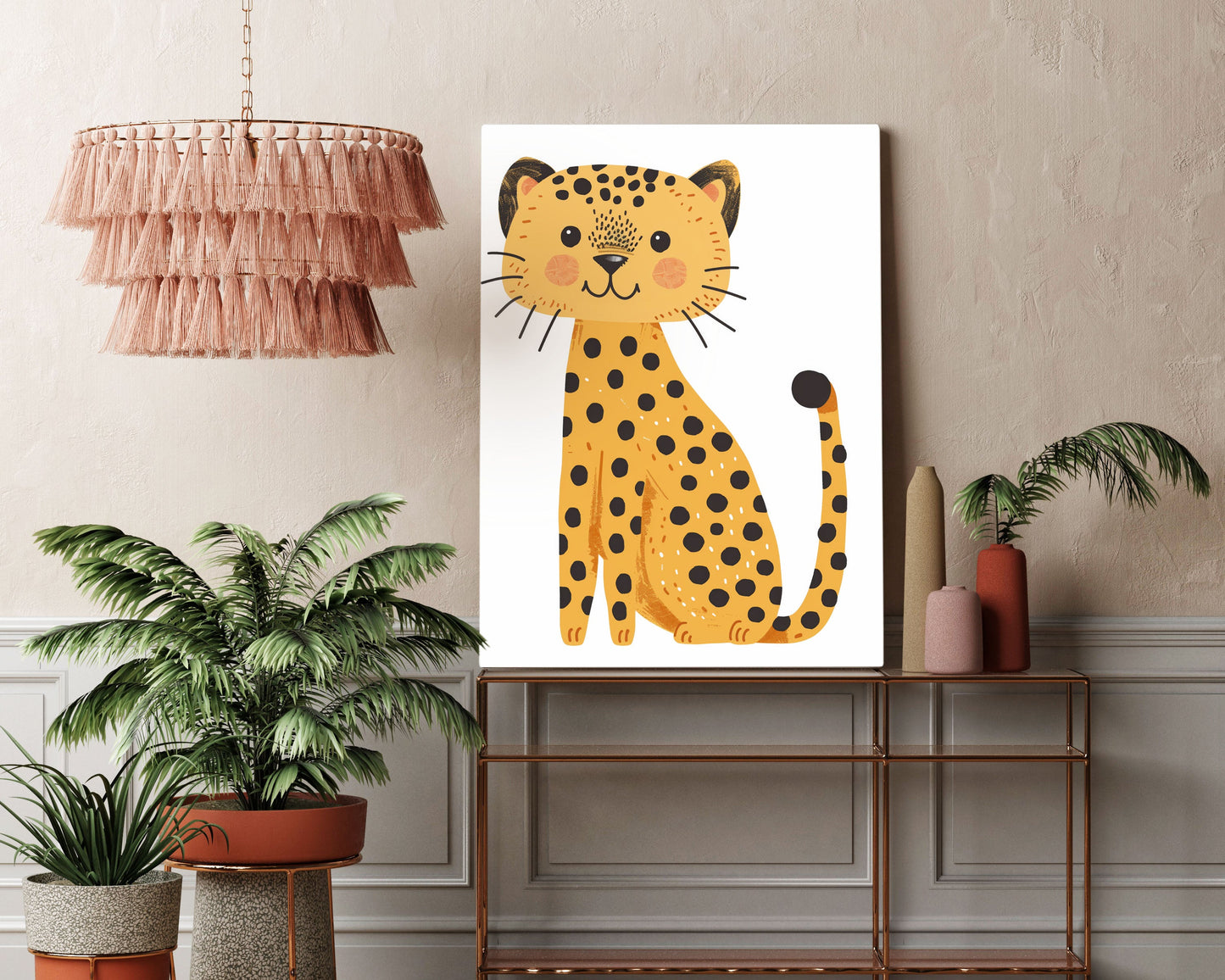 Baby Leopard Kids Wall Art Print