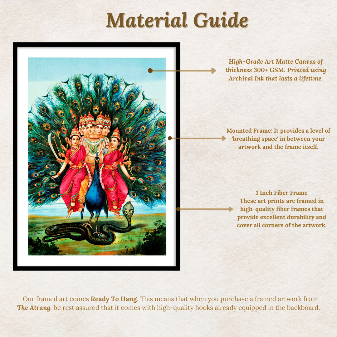 Murugan Karuppasamy by Raja Ravi Varma Wall Art for Decor