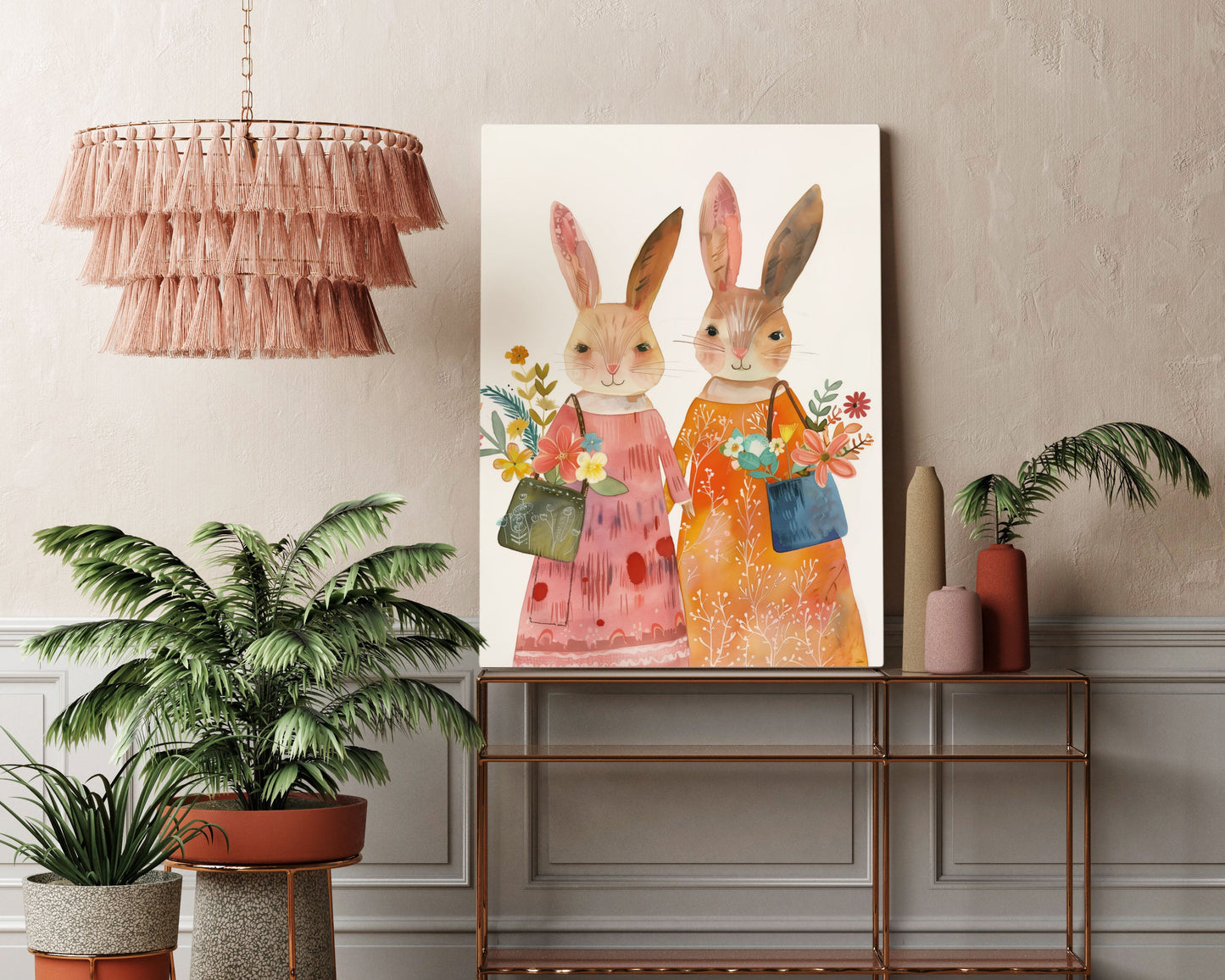 Bunny Buddies Kids Wall Art Print