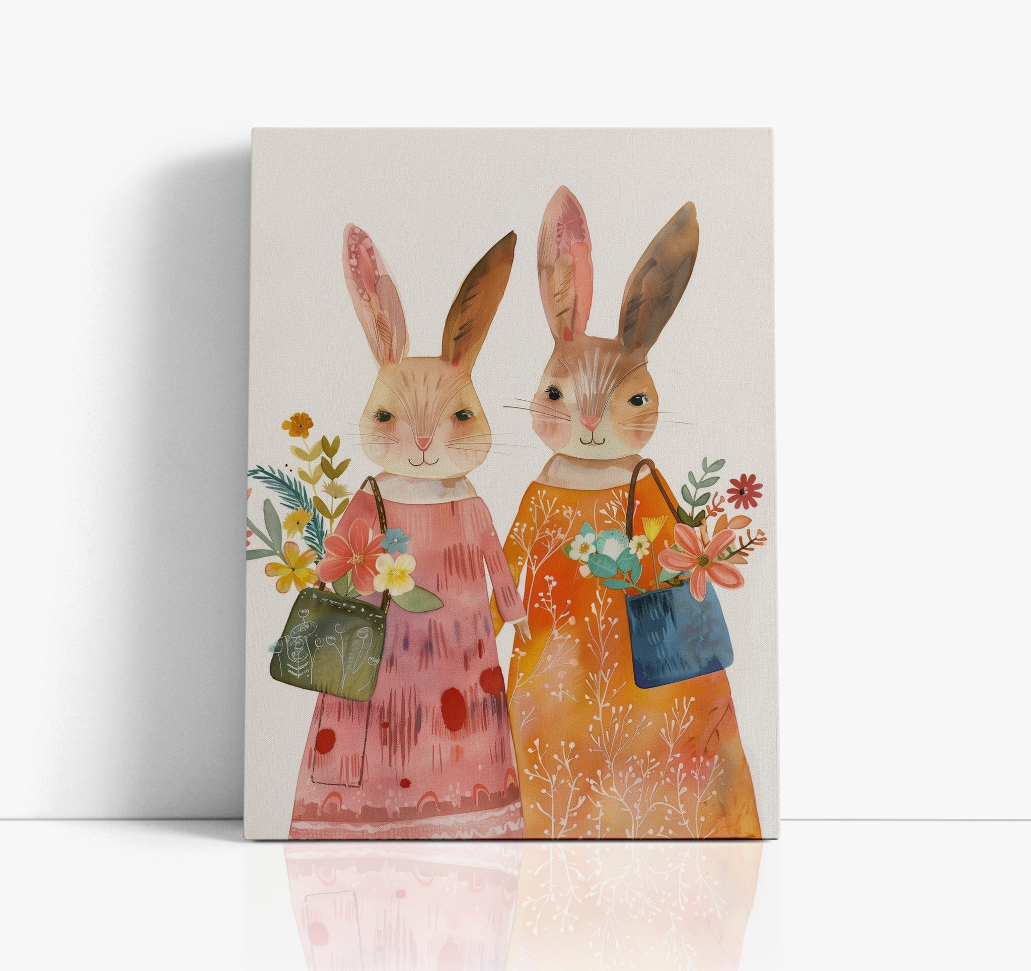 Bunny Buddies Kids Wall Art Print