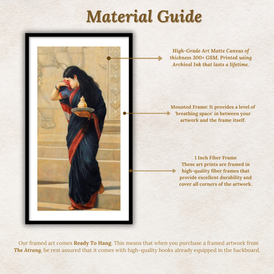 Sairandhri by Raja Ravi Varma Wall ARt Painting for Home Decor