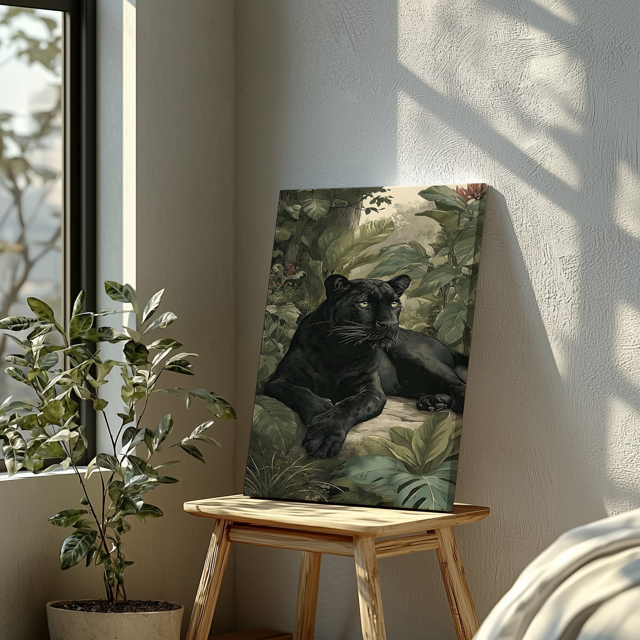 BLACK PANTHER IN JUNGLE