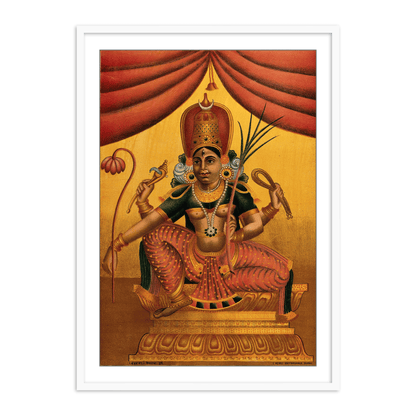 Devi, in benign aspect by Raja Ravi Varma Wall Art for Home Decor