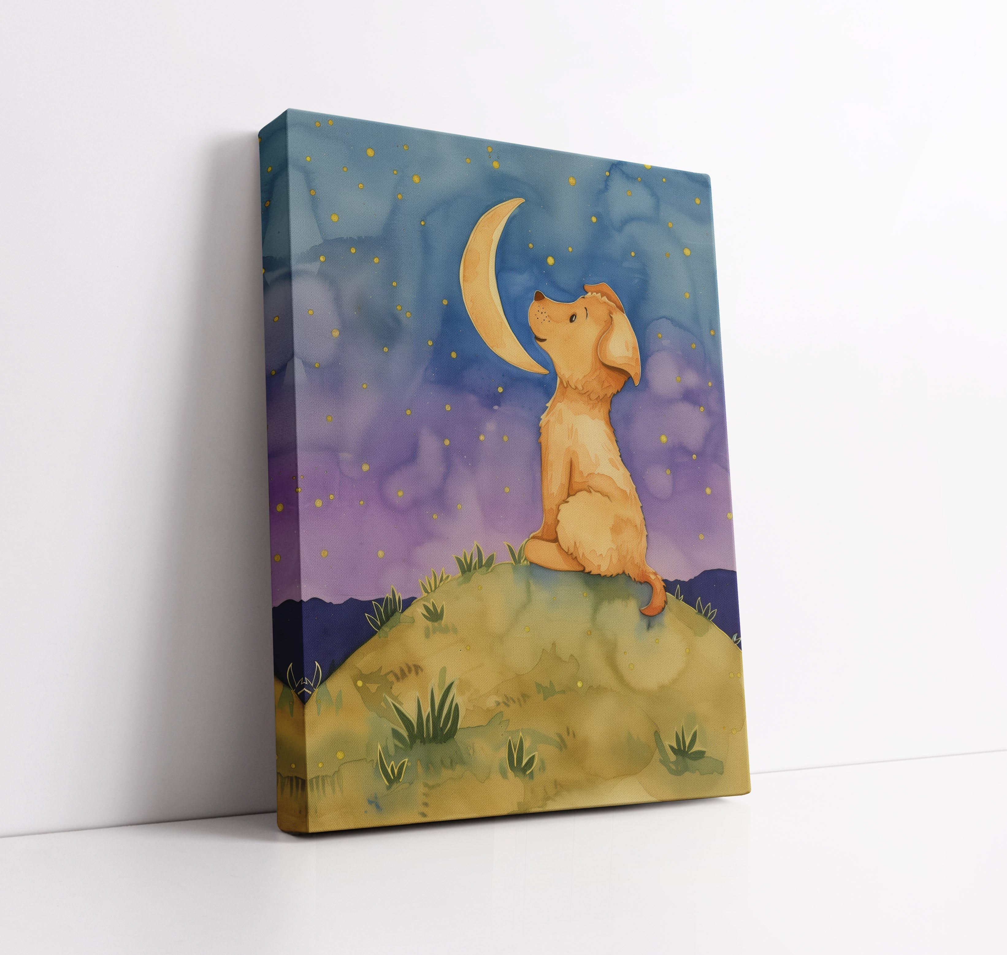Dreamer Pup Kids Wall Art Print