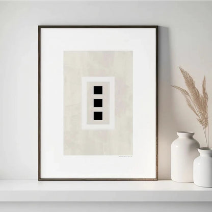 Modern Wall Art Set of 3 Black and White Wall Art Frames