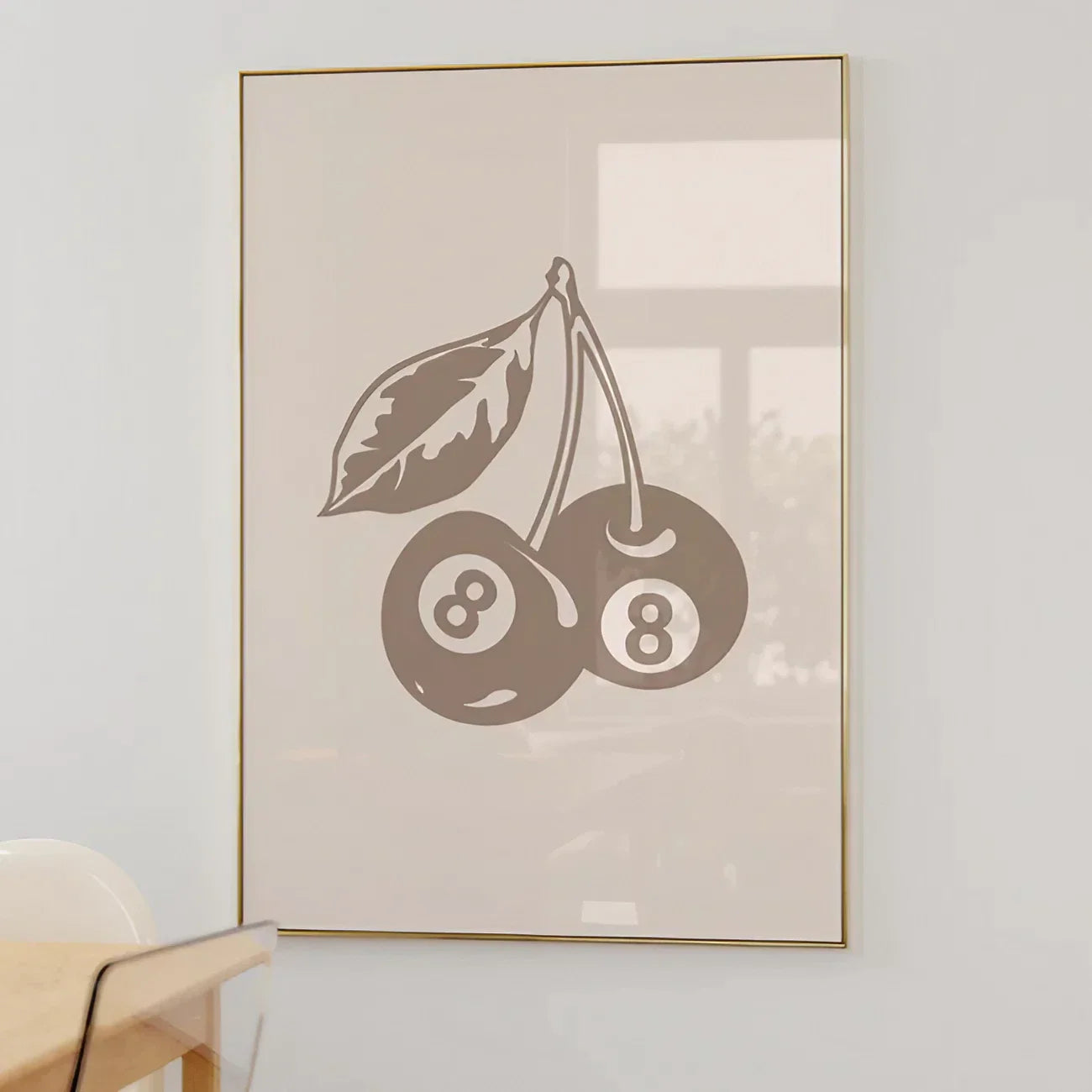 Brown Modern Wall Art Set of 3 Wall Frame