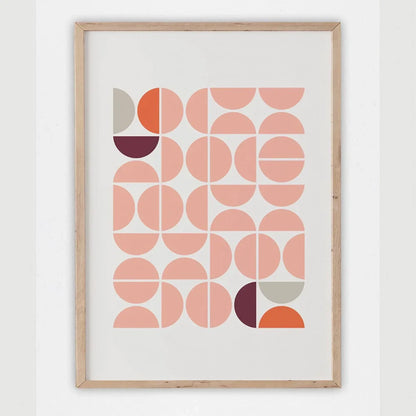 Mid Century Modern Wall Art Set of 3 Wall Frame