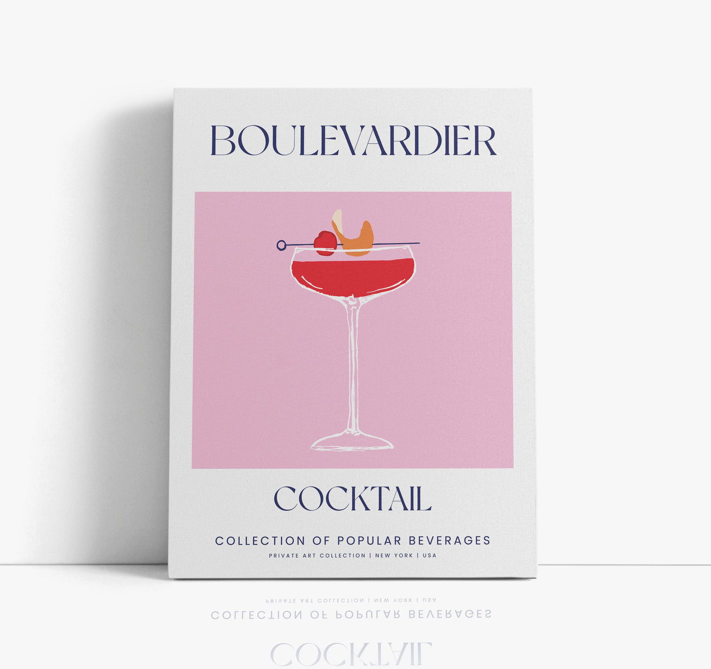 Boulevardier Cocktail Wall Art Print