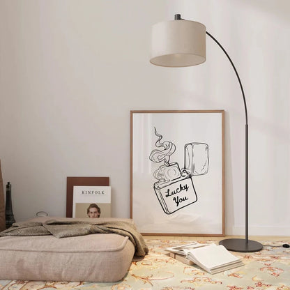 Black And White  Lucky You Wall Art Wall Frame