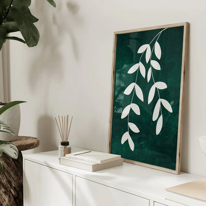 Dark Emerald Green Set of 3 Wall Art Wall Frames