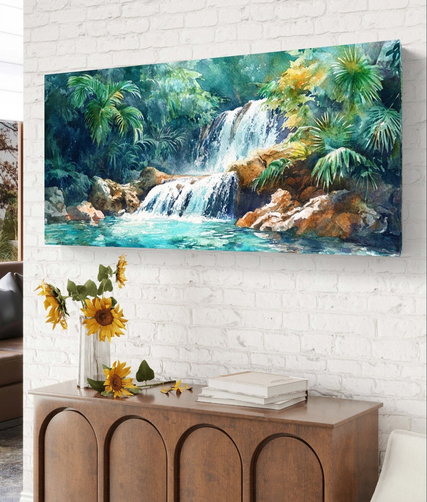 Waterfall In The Wild by Pompidou Moderne