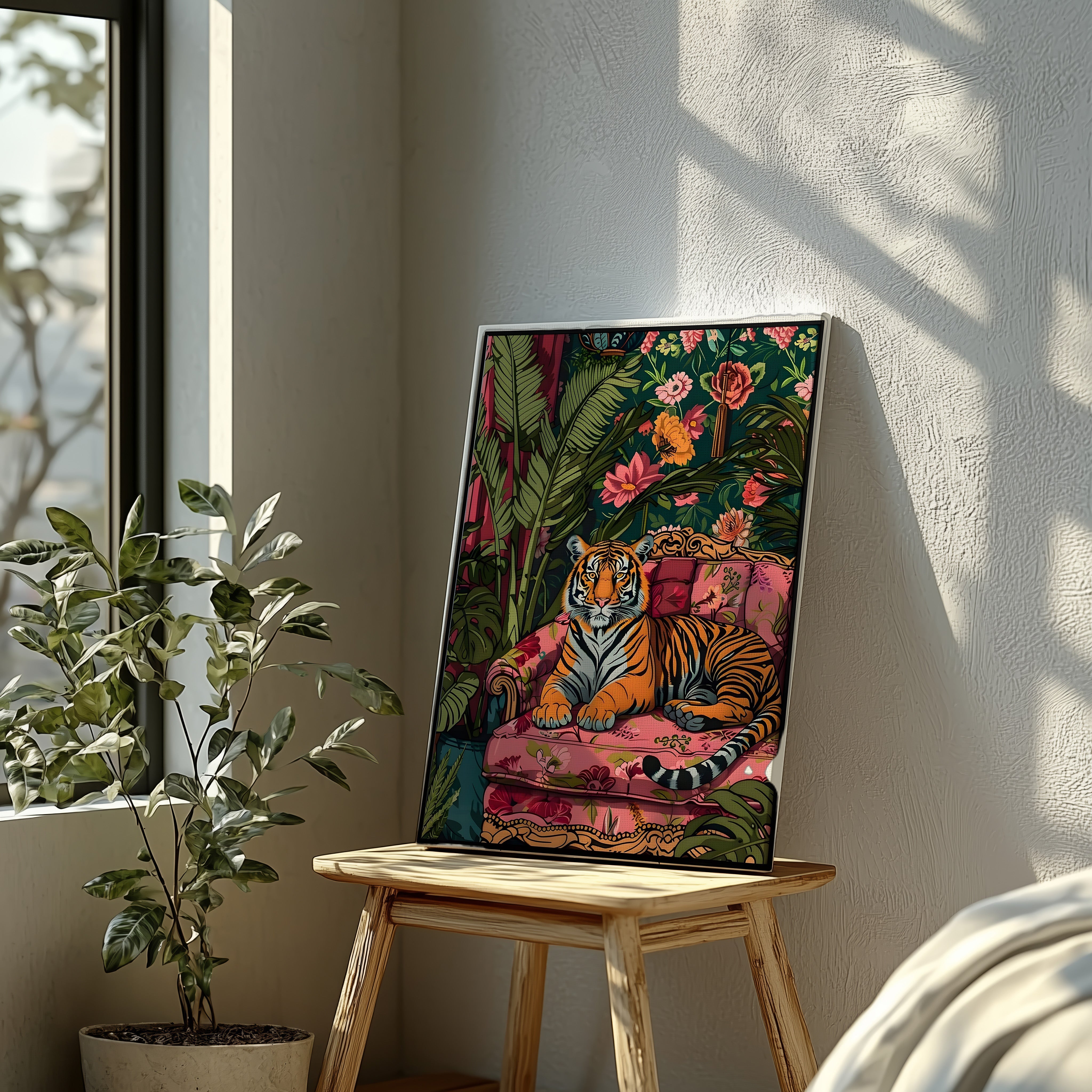 THE TIGER ON THE SOFA