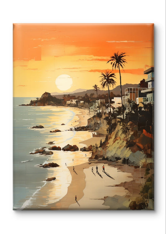 Malibu Beach Evening Stroll by Californian Kaleidoscope