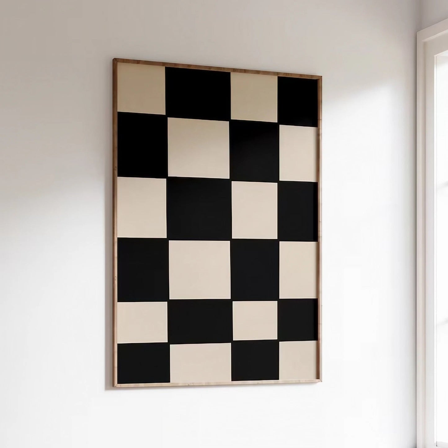 Mid Century Modern Black And White Wall Art Wall Frame