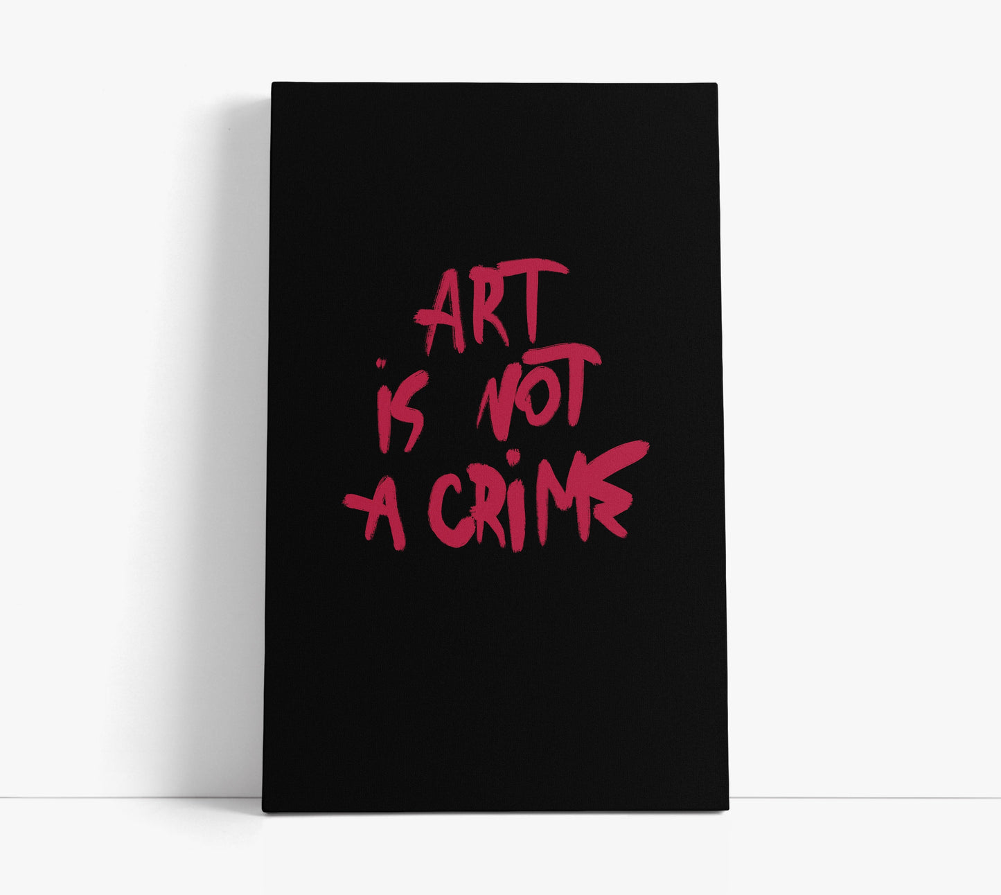 Art is not a crime // Wall Art Print